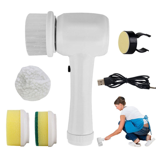 Electric Cleaning Brush with 4 different Brushs