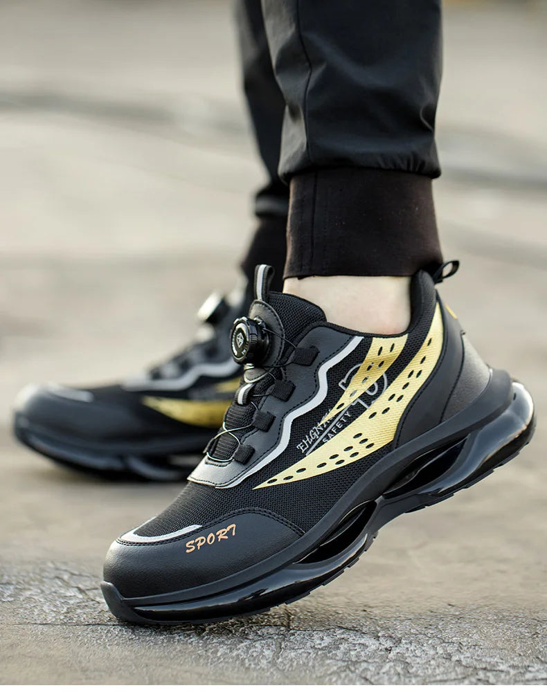 Work Sneakers Men Indestructible Shoes Work Safety Shoes With Steel Toe