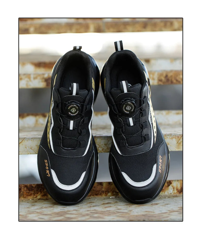 Work Sneakers Men Indestructible Shoes Work Safety Shoes With Steel Toe
