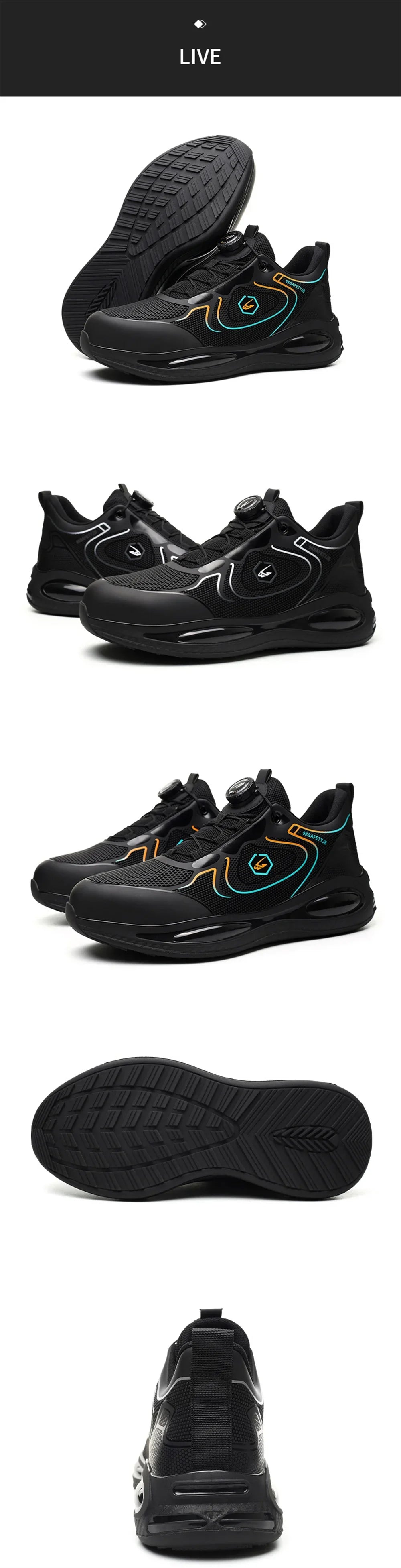 Steel Toe Work Shoes for Men