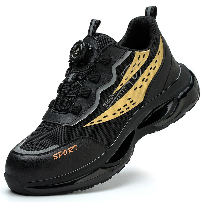 Work Sneakers Men Indestructible Shoes Work Safety Shoes With Steel Toe