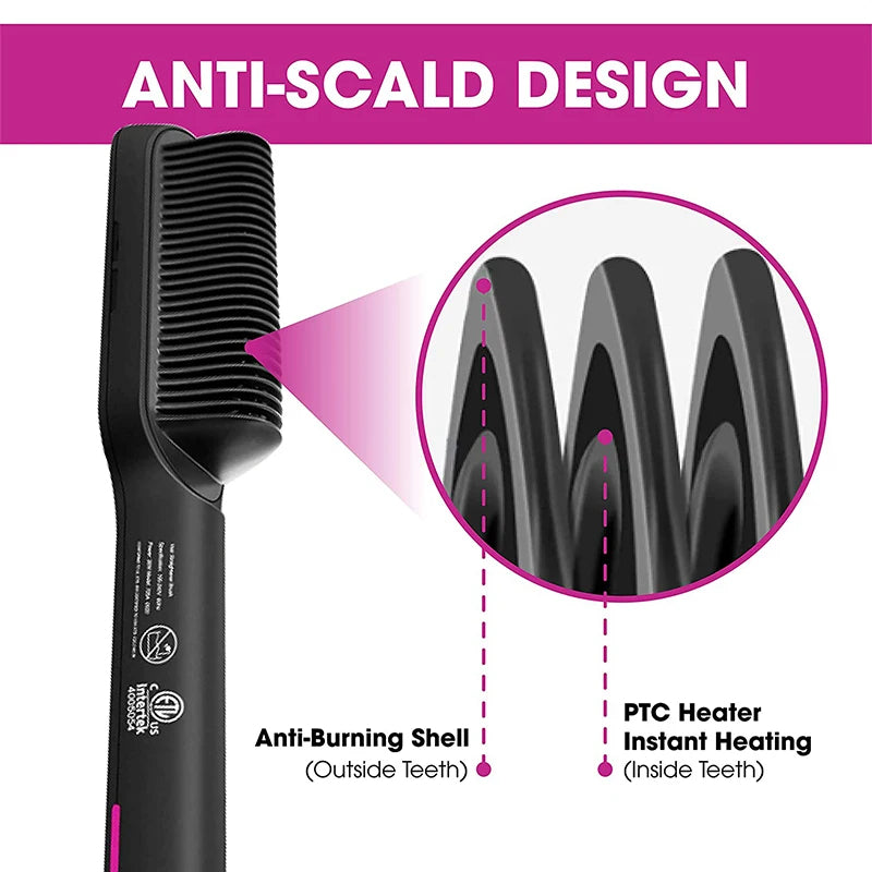 Hair Straightener Hot Comb Curling Iron Multi-speed