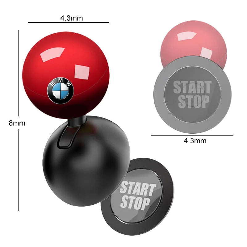 Creative game Pull lever start stop car one touch start button protective cover For BMW M3 M4 M5 G42 G30 G20 E39 E36 E87 E53 F44