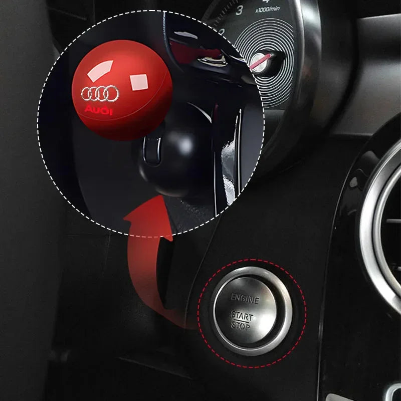 Creative Lifting Lever Type Car Start Ignition Stop Push Button Cover For Audi A4 A3 A5 A6 A7 A8 Q3 Q5 Q7 Q8 B5 B6 B7 B8 Sline