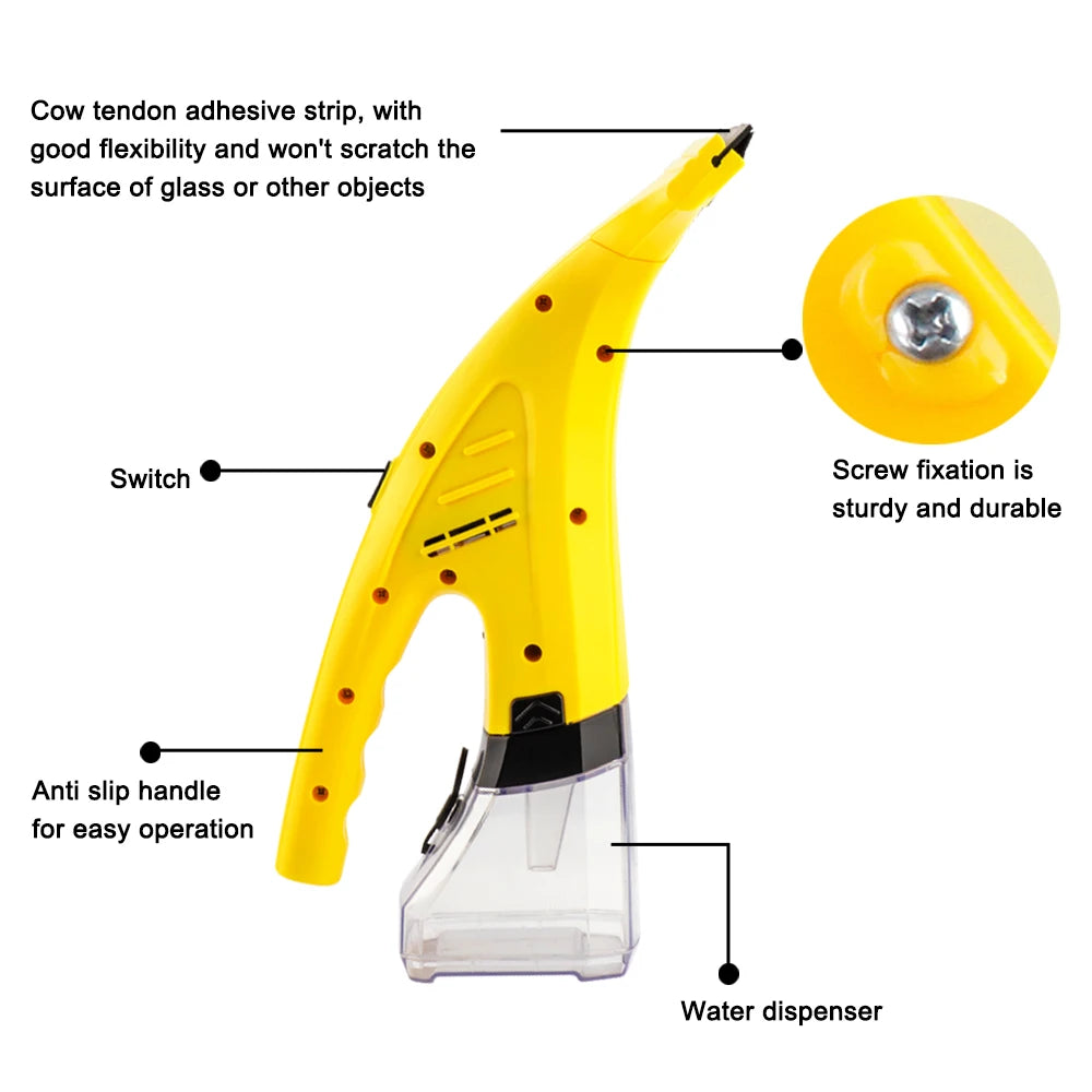 Rechargeable Window Vacuum  Glass Cleaning Machine For Showers, Mirrors, Glass