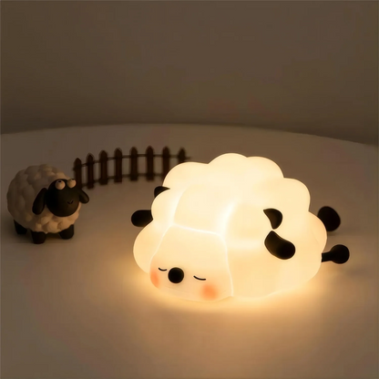 Niedliche LED Nachtlichter: Panda, Schaf, Hase – Silikon, USB-Aufladbar, für Kinderzimmer & Geschenke