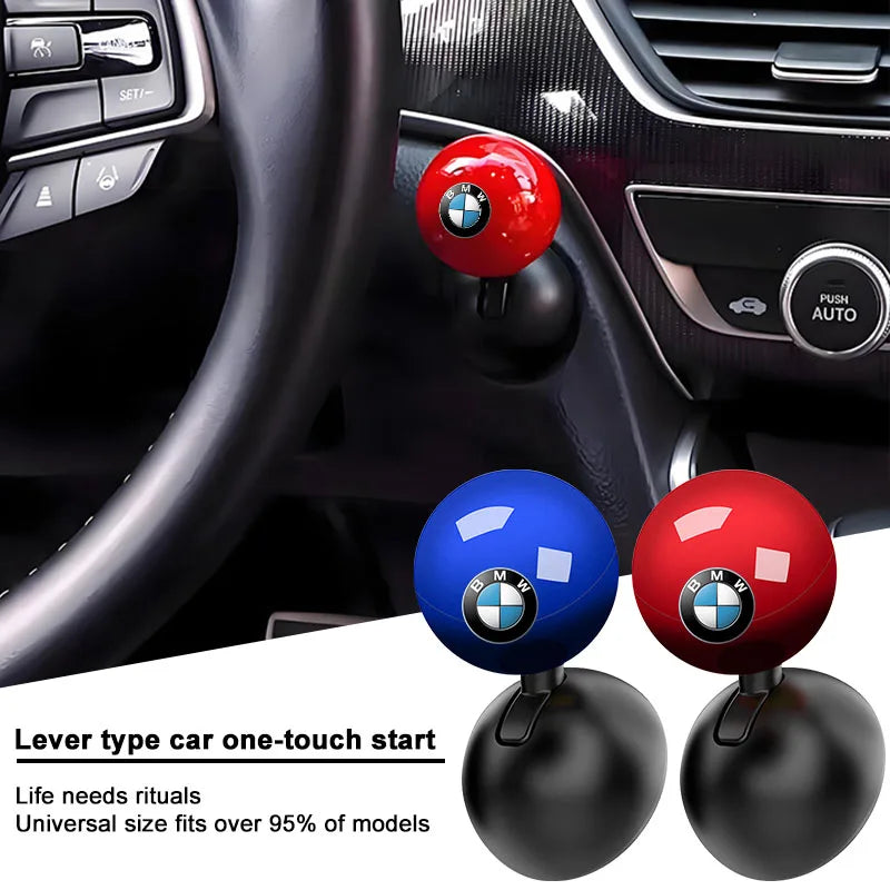 Creative game Pull lever start stop car one touch start button protective cover For BMW M3 M4 M5 G42 G30 G20 E39 E36 E87 E53 F44