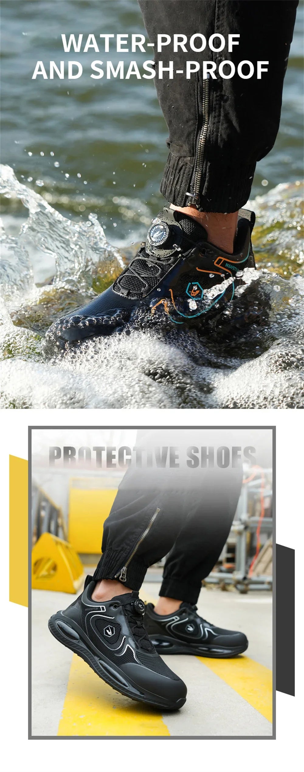 Steel Toe Work Shoes for Men