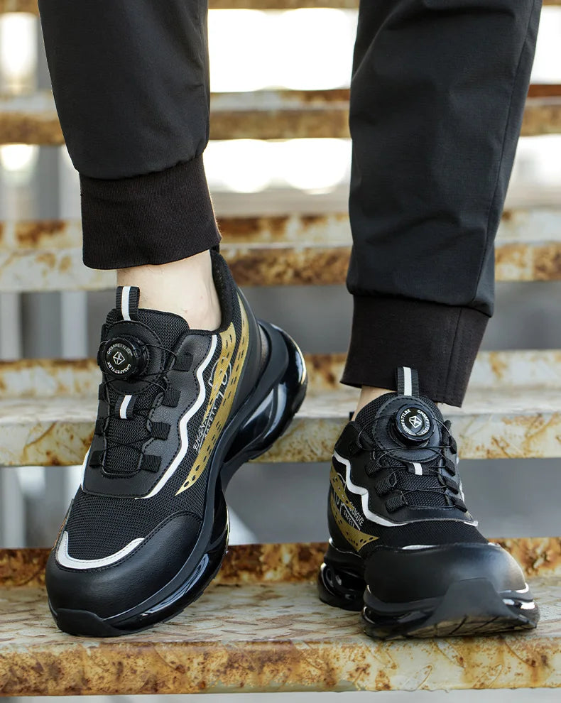 Work Sneakers Men Indestructible Shoes Work Safety Shoes With Steel Toe